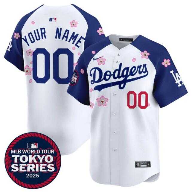 Men's Los Angeles Dodgers Active Player Custom White Royal 2025 Tokyo Series Limited Stitched Baseball Jersey,We sell and wholesale Men's Los Angeles Dodgers Active Player Custom White Royal 2025 Tokyo Series Limited Stitched Baseball Jersey on line form chian!